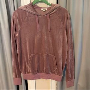 Velour hooded sweatshirt from The Garage